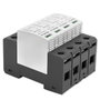 Qoltec Limitador de sobretensiones AC 4P 420V T2 C