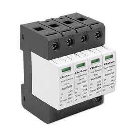 Qoltec Limitador de sobretensiones AC 4P 420V T2 C