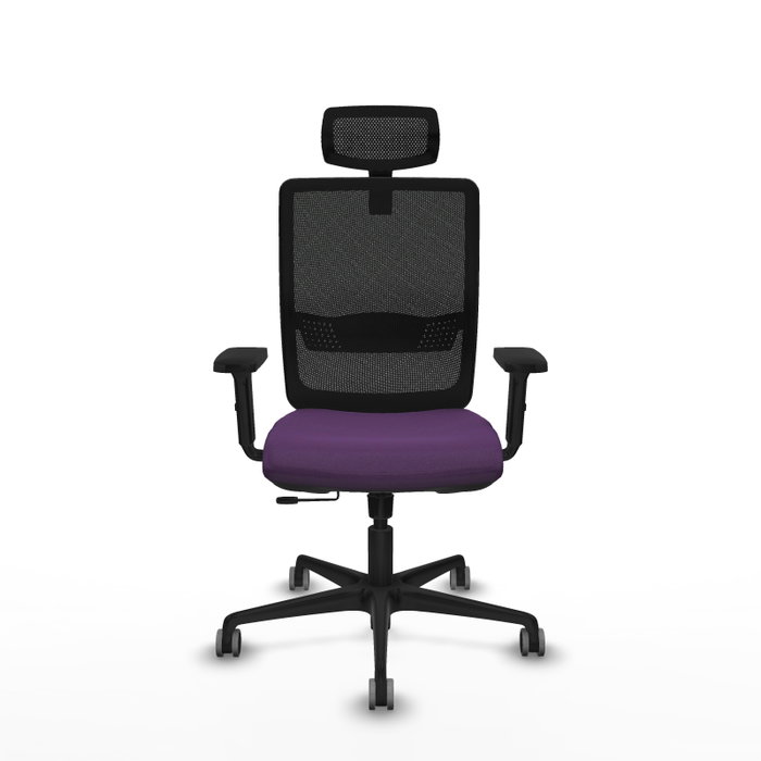PIQUERAS Y CRESPO Silla de oficina Haches con mecanismo Sincro/Traslack, Morado y Negro PIQUERAS Y CRESPO Silla de oficina Haches con mecanismo Sincro/Traslack, Morado y Negro
