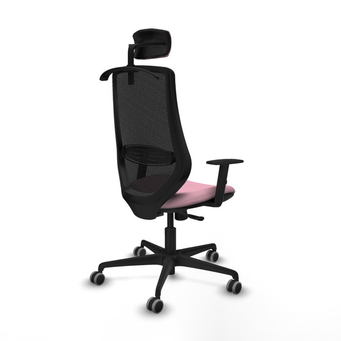 PIQUERAS Y CRESPO Silla de oficina Mardos con mecanismo Sincro, Rosa y Negro PIQUERAS Y CRESPO Silla de oficina Mardos con mecanismo Sincro, Rosa y Negro