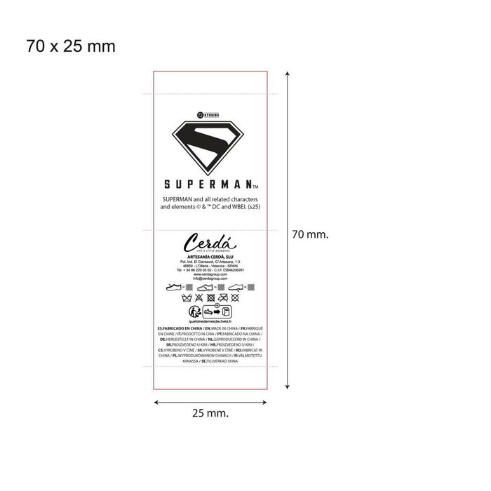 Cerdá Zapatillas de Casa Abiertas Superman T42/43 Color Negro Cerdá Zapatillas de Casa Abiertas Superman T42/43 Color Negro