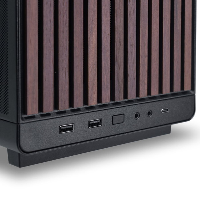 Lian Li DAN Cases A3-mATX Wood Edition Negro y Madera