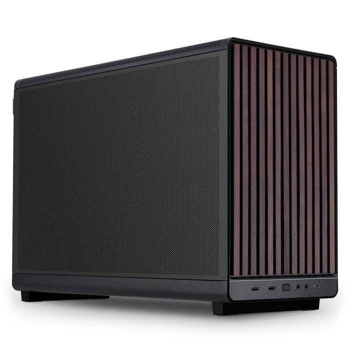 Lian Li DAN Cases A3-mATX Wood Edition Negro y Madera
