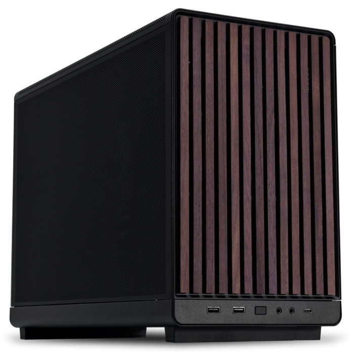 Lian Li DAN Cases A3-mATX Wood Edition Negro y Madera