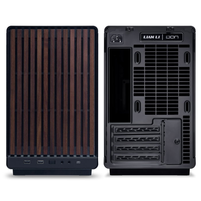 Lian Li DAN Cases A3-mATX Wood Edition Negro y Madera