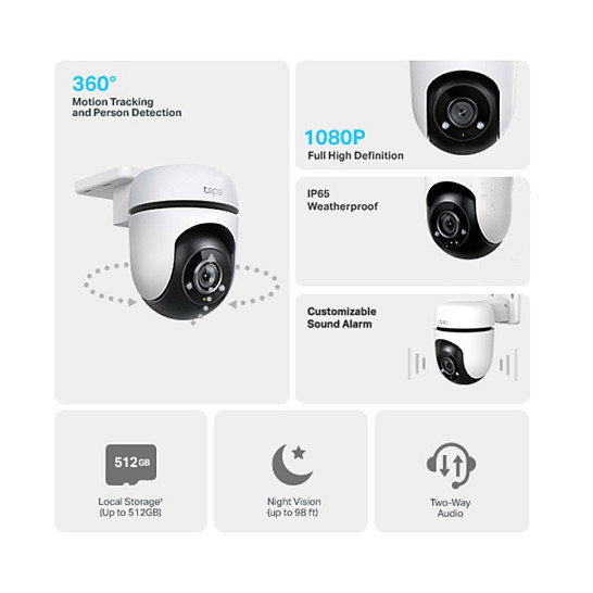 TP-Link Tapo TC40 Cámara de Vigilancia Wi-Fi 360º TP-Link Tapo TC40 Cámara de Vigilancia Wi-Fi 360º