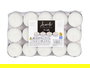 Acorde Set 30 Velas Tealight 4 Horas Cera Aluminio Blanco Plata 19x3.3x11.2 cm (Set de 24)
