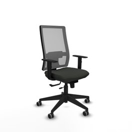 PIQUERAS Y CRESPO Silla de oficina Horna Sincro/Traslack Negro/Gris