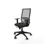PIQUERAS Y CRESPO Silla de oficina Horna Sincro/Traslack Negro/Gris