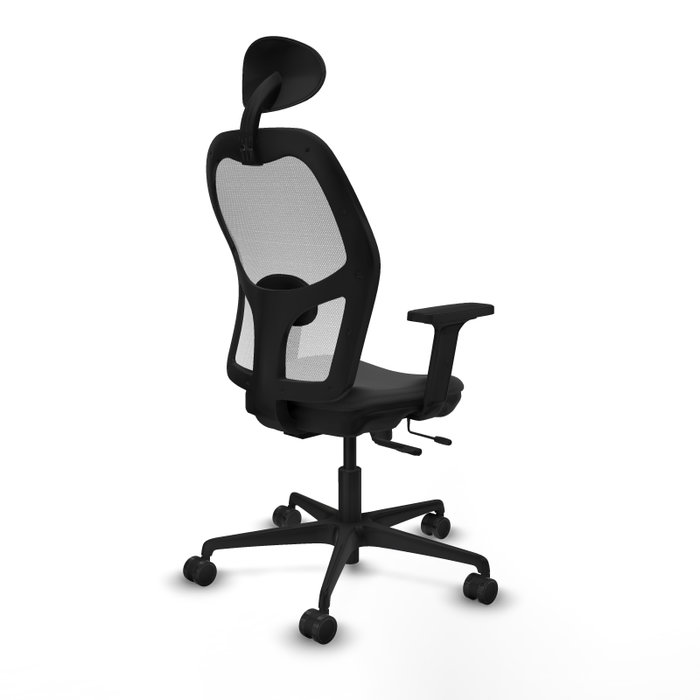 PIQUERAS Y CRESPO Silla de oficina Jorquera con mecanismo Sincro/Traslack Gris oscuro y Blanco PIQUERAS Y CRESPO Silla de oficina Jorquera con mecanismo Sincro/Traslack Gris oscuro y Blanco