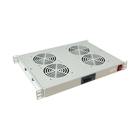 ALLNET Panel Ventilador Rack 1U 19" con 4 Ventiladores y Control de Temperatura - Gris ALLNET Panel Ventilador Rack 1U 19" con 4 Ventiladores y Control de Temperatura - Gris