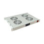 ALLNET Panel Ventilador Rack 1U 19" con 4 Ventiladores y Control de Temperatura - Gris