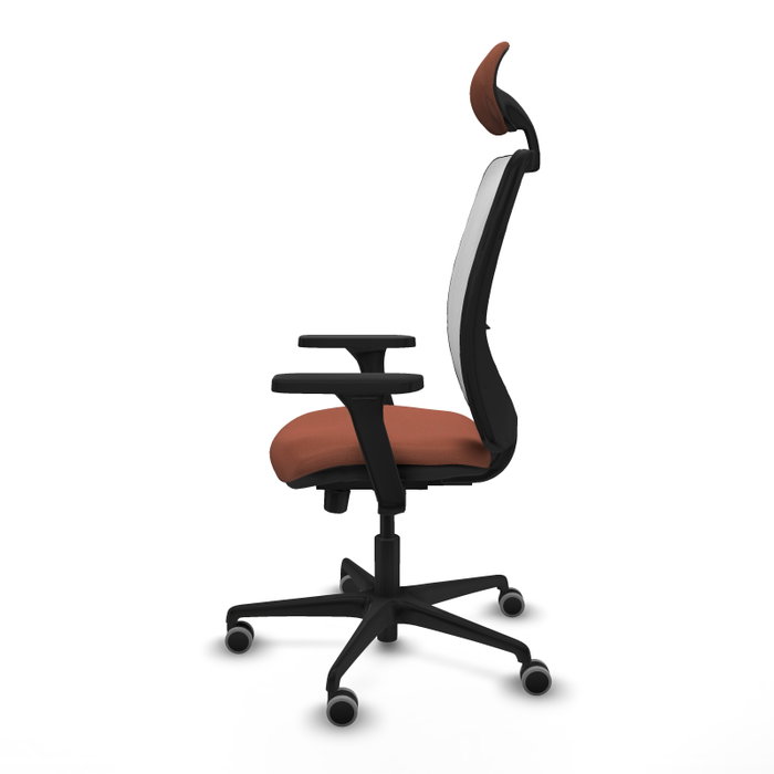 PIQUERAS Y CRESPO Silla de oficina Zulema con mecanismo Sincro/Traslack, Marrón y Blanco PIQUERAS Y CRESPO Silla de oficina Zulema con mecanismo Sincro/Traslack, Marrón y Blanco
