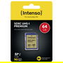 Intenso 3421490 Tarjeta SDXC 64GB Premium Clase 10 UHS-I 45MB/s