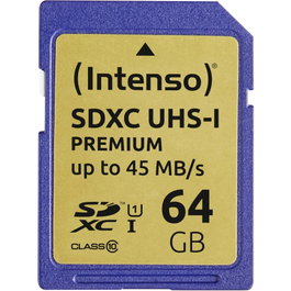 Intenso 3421490 Tarjeta SDXC de 64 GB UHS-I