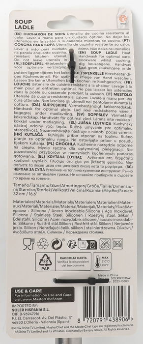 Masterchef Cazo Sopa 32 cm Acero Inoxidable y Silicona (24 Unidades)