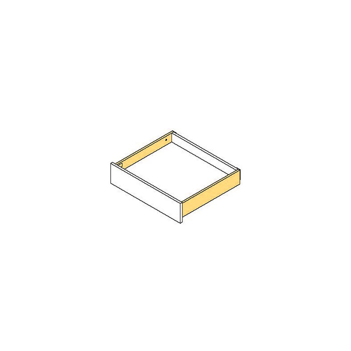 Emuca Kit de cajón para cocina o baño Vertex de altura 93mm con regulación 3D, tableros incluidos, módulo 450mm, Gris antracita