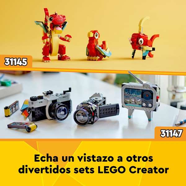 Lego Creator Juego de Construcción Camión Plataforma con Helicóptero - 31049 - Recomendado para niños a partir de 6 años
