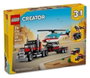 LEGO Creator Camión Plataforma con Helicóptero 31146