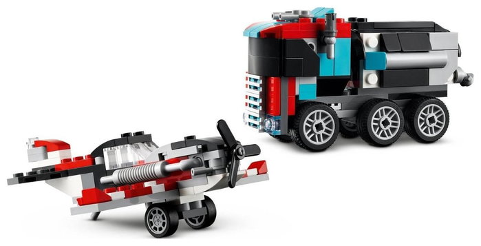 LEGO Creator Camión Plataforma con Helicóptero 31146