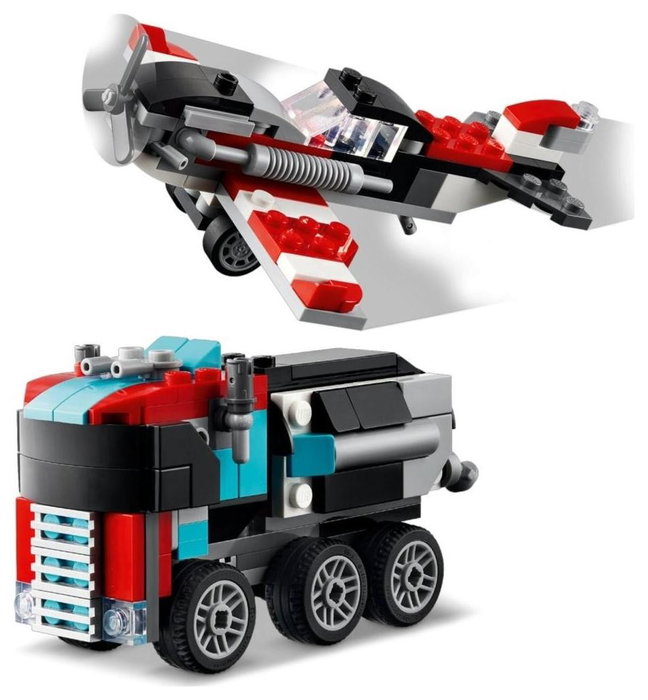 LEGO Creator Camión Plataforma con Helicóptero 31146