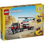 LEGO Creator Camión Plataforma con Helicóptero 31146