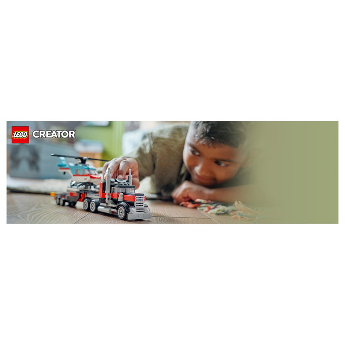 LEGO Creator Camión Plataforma con Helicóptero 31146