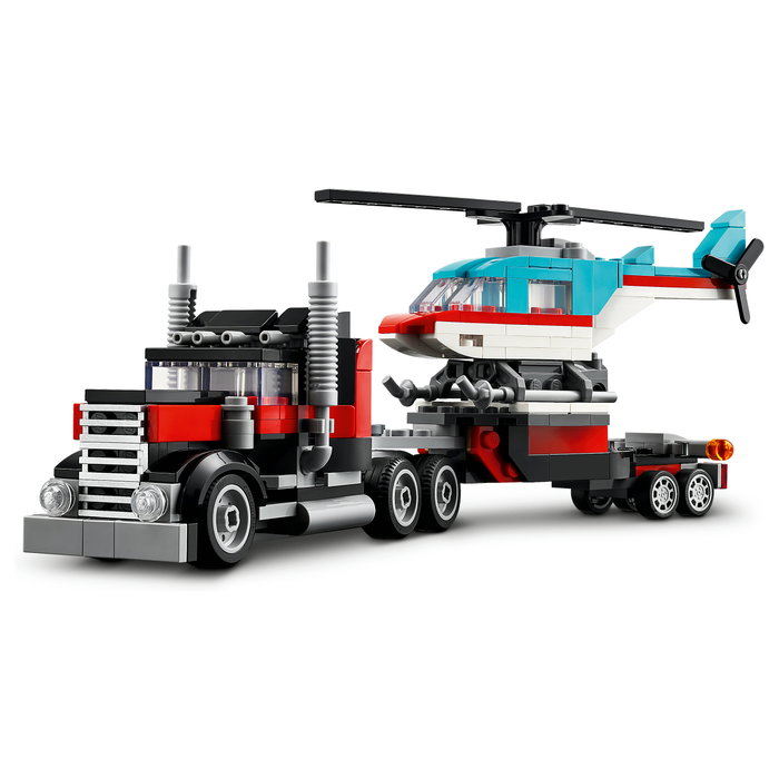 LEGO Creator Camión Plataforma con Helicóptero 31146