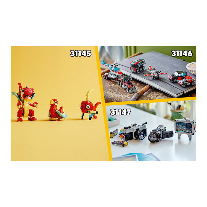 LEGO Creator Camión Plataforma con Helicóptero 31146