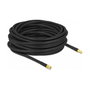 DeLOCK Cable Antena RP-SMA Macho a Hembra LMR300 Low Loss 10 m (50 Ohm, Negro, Conectores Chapados en Oro)