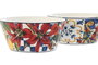 DKD Home Decor Set de 6 Cuencos de Porcelana Azulejos 550ml