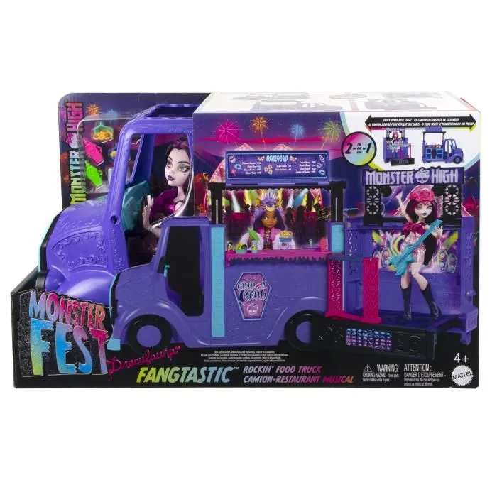 Monster High Autobús Blood-sational Rock-Set con Muñeca y Autobús HXH83 Monster High Autobús Blood-sational Rock-Set con Muñeca y Autobús HXH83