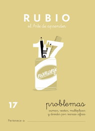 RUBIO Cuaderno A5 Operaciones y Problemas Nº 17 - Sumas, Restas, Multiplicaciones y Divisiones (+10 años)
