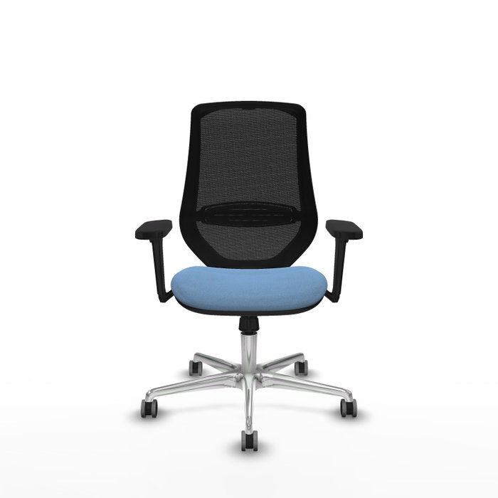 PIQUERAS Y CRESPO Silla de oficina Mardos con mecanismo Sincro, Azul cielo y Negro PIQUERAS Y CRESPO Silla de oficina Mardos con mecanismo Sincro, Azul cielo y Negro
