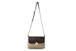 Lucky Bees Bolso bandolera 1278, Crema y Marrón, Piel de Polivinilo