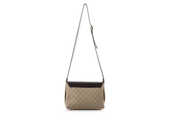 Lucky Bees Bolso bandolera 1278, Crema y Marrón, Piel de Polivinilo