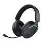 Trust GXT 491 Fayzo Auriculares Gaming Diadema Inalámbricos Dual USB-C/2.4GHz & Bluetooth con Micrófono Desmontable, Sonido 7.1 Virtual, Controladores 50mm, Batería 22h, Negro
