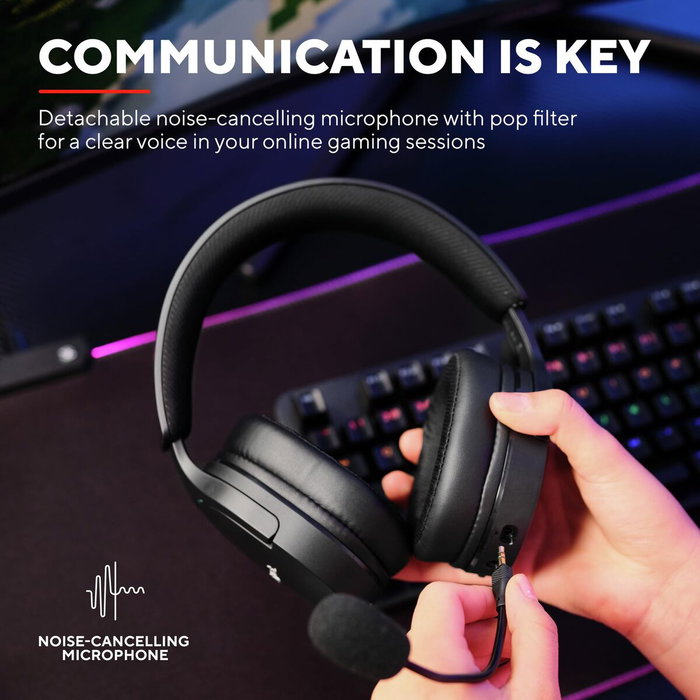Trust GXT 491 Fayzo Auriculares Gaming Inalámbricos Negros