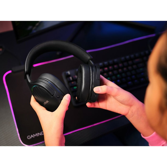 Trust GXT 491 Fayzo Auriculares Gaming Inalámbricos Negros