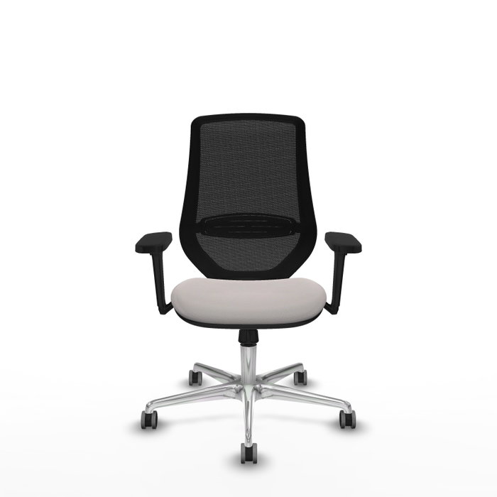 PIQUERAS Y CRESPO Silla de oficina Mardos con mecanismo Sincro, Blanco y Negro PIQUERAS Y CRESPO Silla de oficina Mardos con mecanismo Sincro, Blanco y Negro