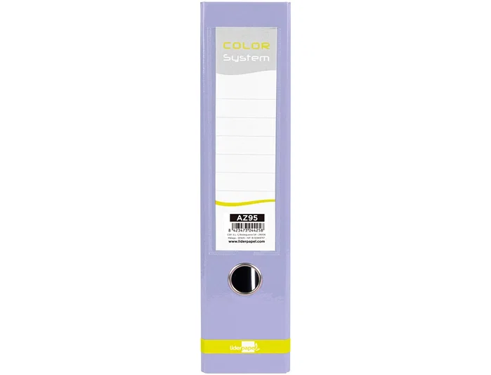 Liderpapel Archivador de Palanca Color System Lavanda A4 80 mm Liderpapel Archivador de Palanca Color System Lavanda A4 80 mm