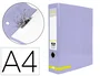 Liderpapel Archivador de Palanca Color System Lavanda A4 80 mm