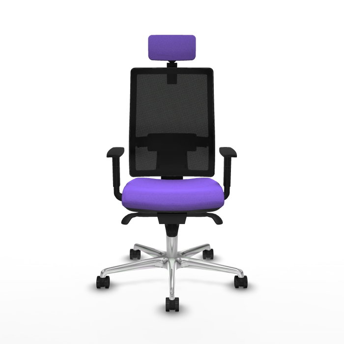 PIQUERAS Y CRESPO Silla de oficina Horna con mecanismo Sincro, Lila y Negro PIQUERAS Y CRESPO Silla de oficina Horna con mecanismo Sincro, Lila y Negro