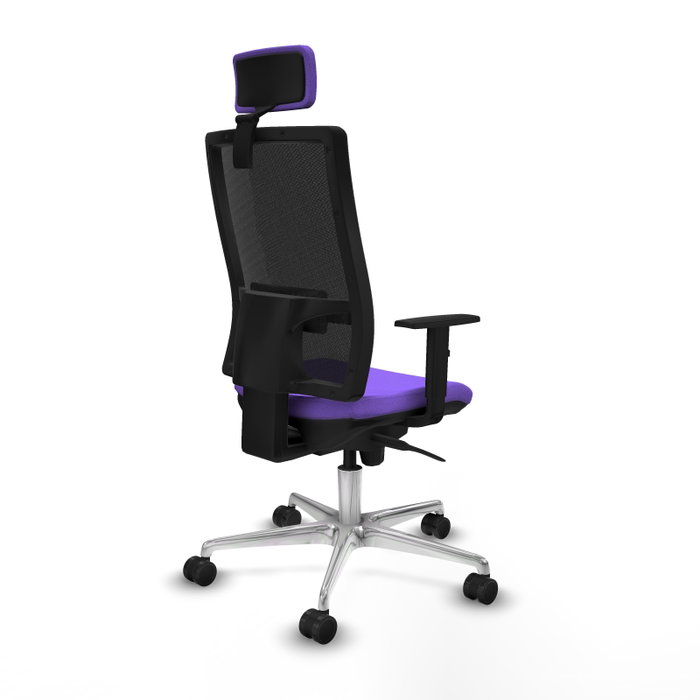 PIQUERAS Y CRESPO Silla de oficina Horna con mecanismo Sincro, Lila y Negro PIQUERAS Y CRESPO Silla de oficina Horna con mecanismo Sincro, Lila y Negro