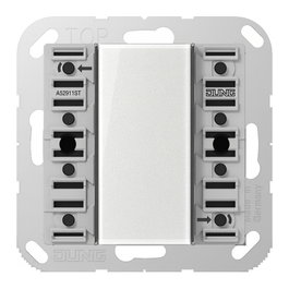 Jung A 52921 ST KNX Tastsensor-Modul Universal, 2fach, F50, Serie AS/A