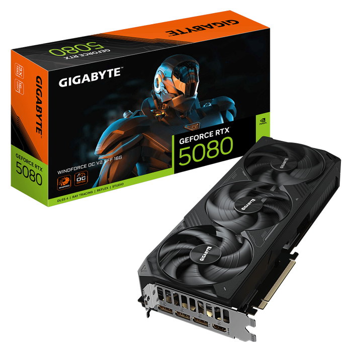 Gigabyte GeForce RTX 5080 WINDFORCE OC V2 SFF 16GB GDDR7