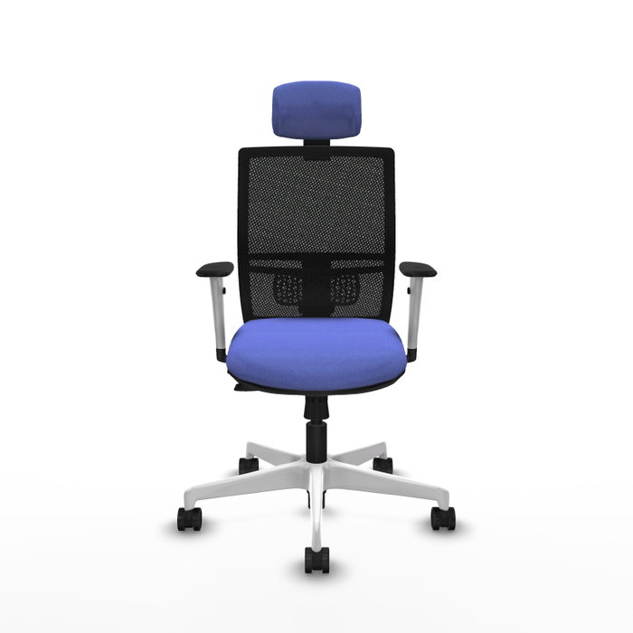 PIQUERAS Y CRESPO Silla de oficina Yunquera con mecanismo Sincro/Traslack, Azul claro y Negro PIQUERAS Y CRESPO Silla de oficina Yunquera con mecanismo Sincro/Traslack, Azul claro y Negro
