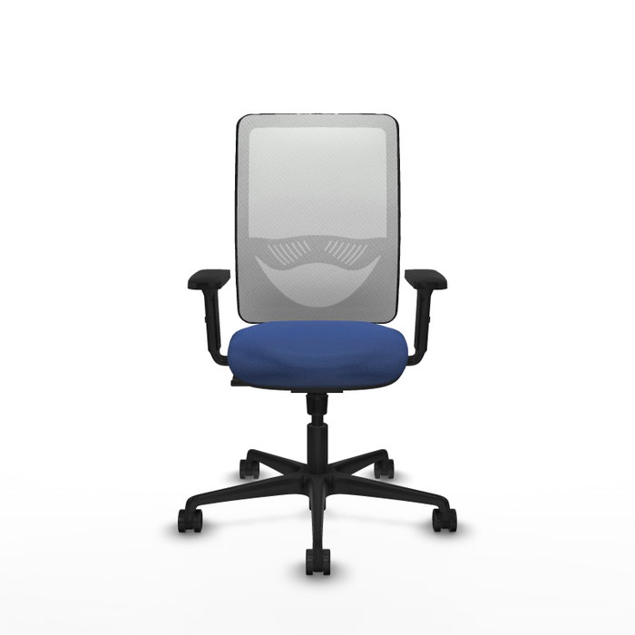 PIQUERAS Y CRESPO Silla de oficina Zulema con mecanismo Sincro, Azul marino y Blanco PIQUERAS Y CRESPO Silla de oficina Zulema con mecanismo Sincro, Azul marino y Blanco