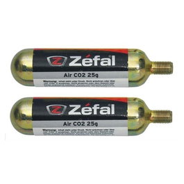 Zefal Cartucho CO2 Roscado 25 g para Inflado Rápido de Alta Presión