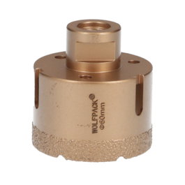 WOLFPACK LINEA PROFESIONAL Corona de Diamante 60 mm con Rosca M14
